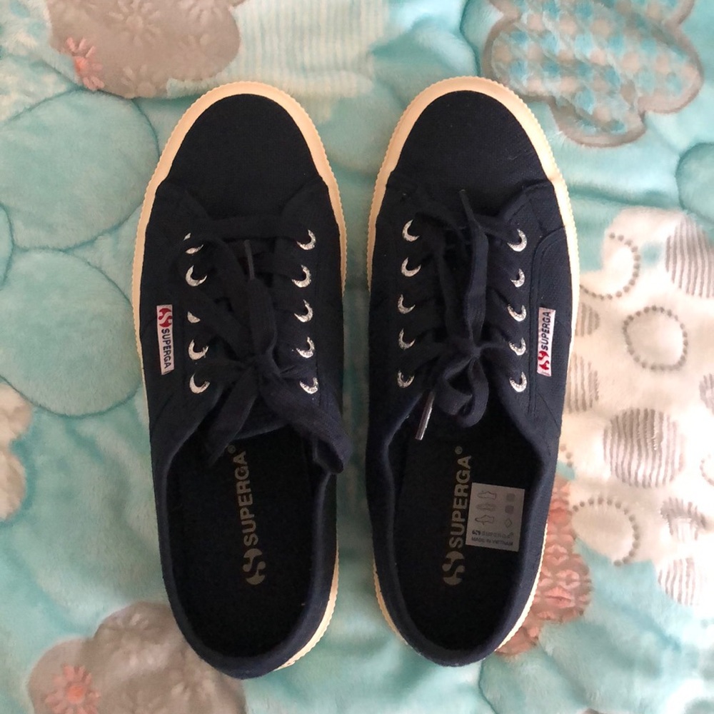 Superga Navy Sneakers size 7 1/2